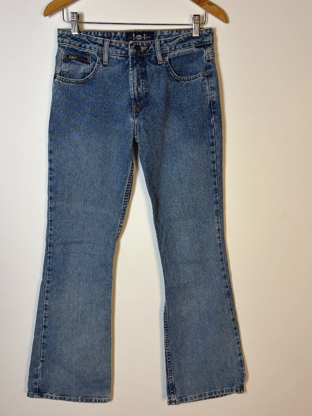 Vintage Y2K LEI Jeans Size 5 Bootcut Flare 100% Cotton Blue Denim